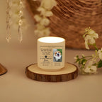 Scented Candle Ceramic no lid Memorial Candle Personalized Design Comfort Sympathy Gift for Loss of Dog