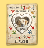 Blanket Flannel Personalized Design Blanket Sympathy Gift for Loss of Dog