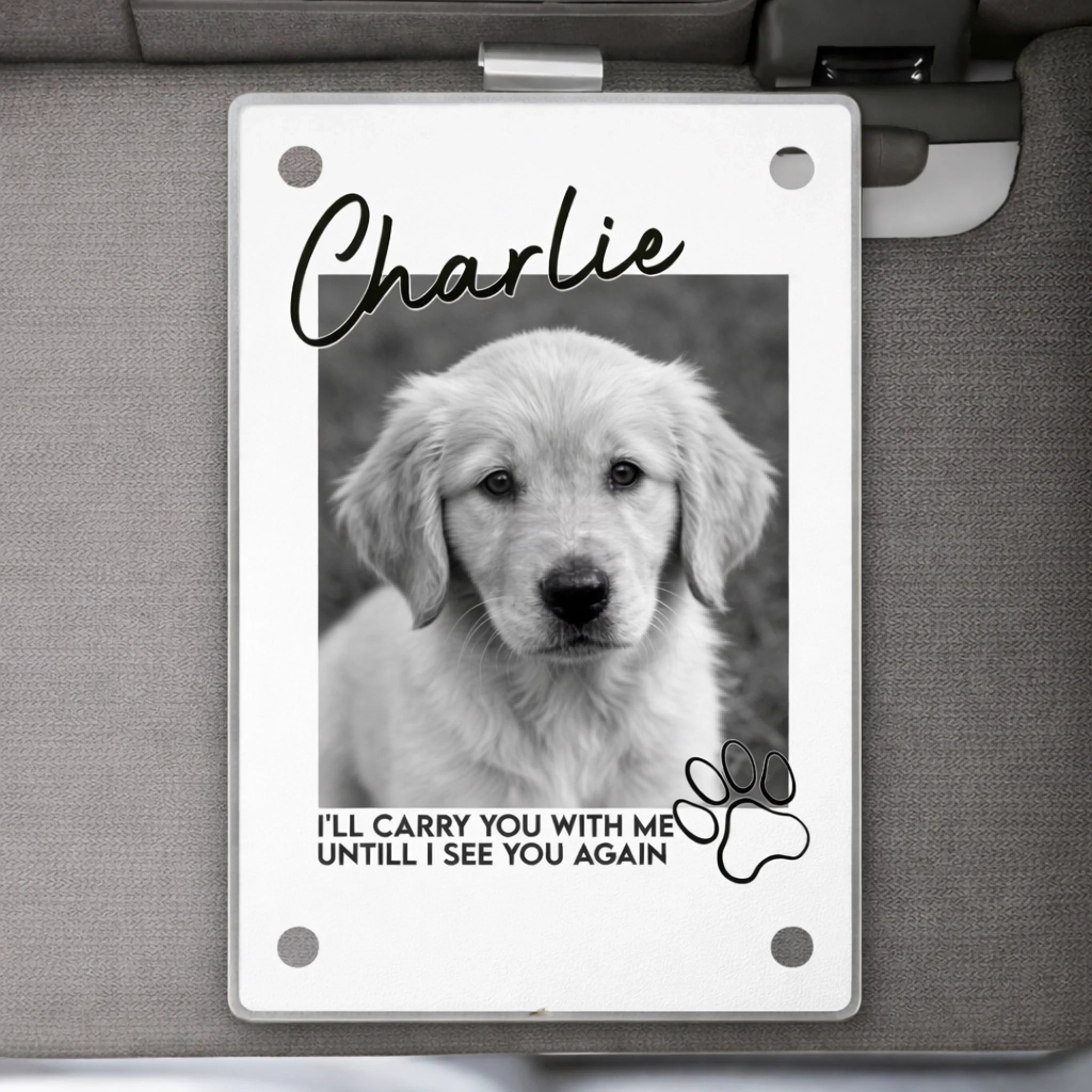 personalized photo loss of dog gift memorial gift keepsake gift main view