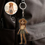 Cartoon Style Button Eye Figure Acrylic Keychain Bag Charm Unique Keepsake Girlfriend Product for girlfriend personalized