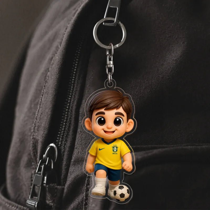 Cartoon Style Figure Acrylic Keychain Bag Charm Unique Keepsake Girlfriend Anniversary Birthday Gift Product for