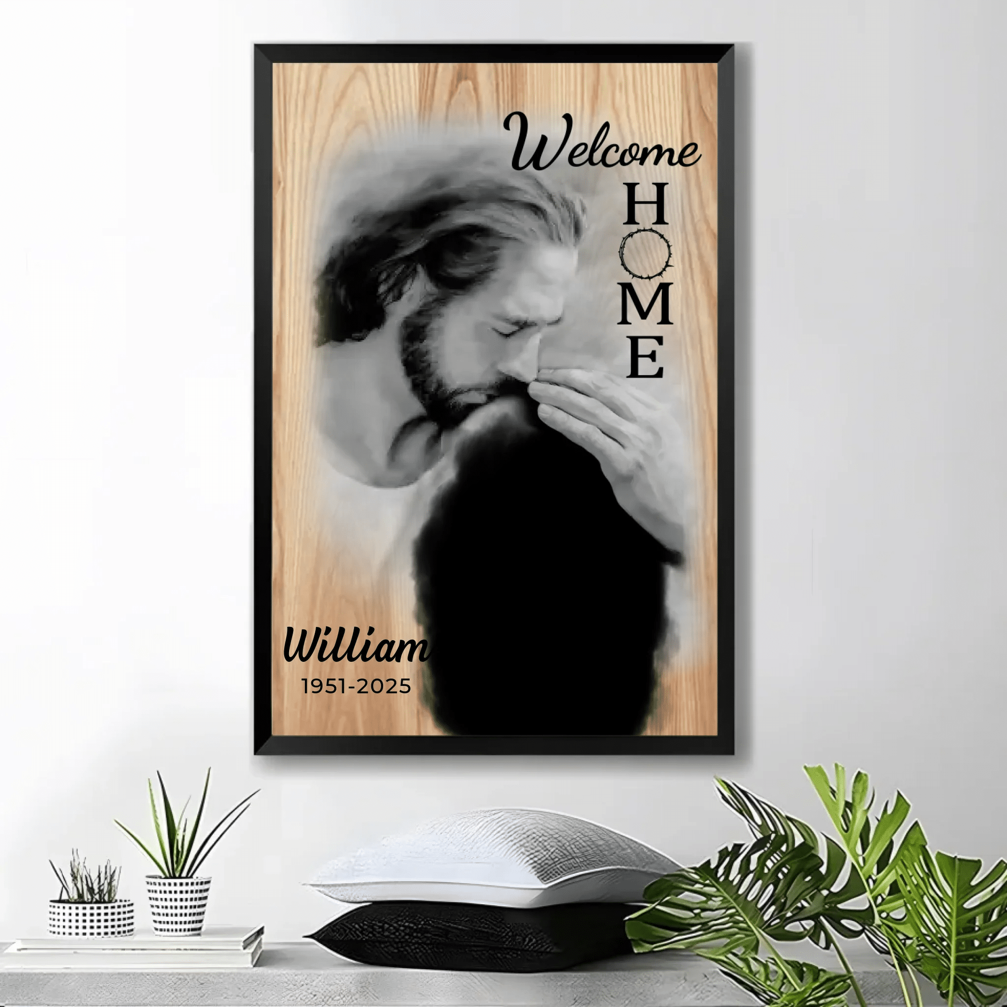 canvas personalized photo with name remembrance gift poster and canvas