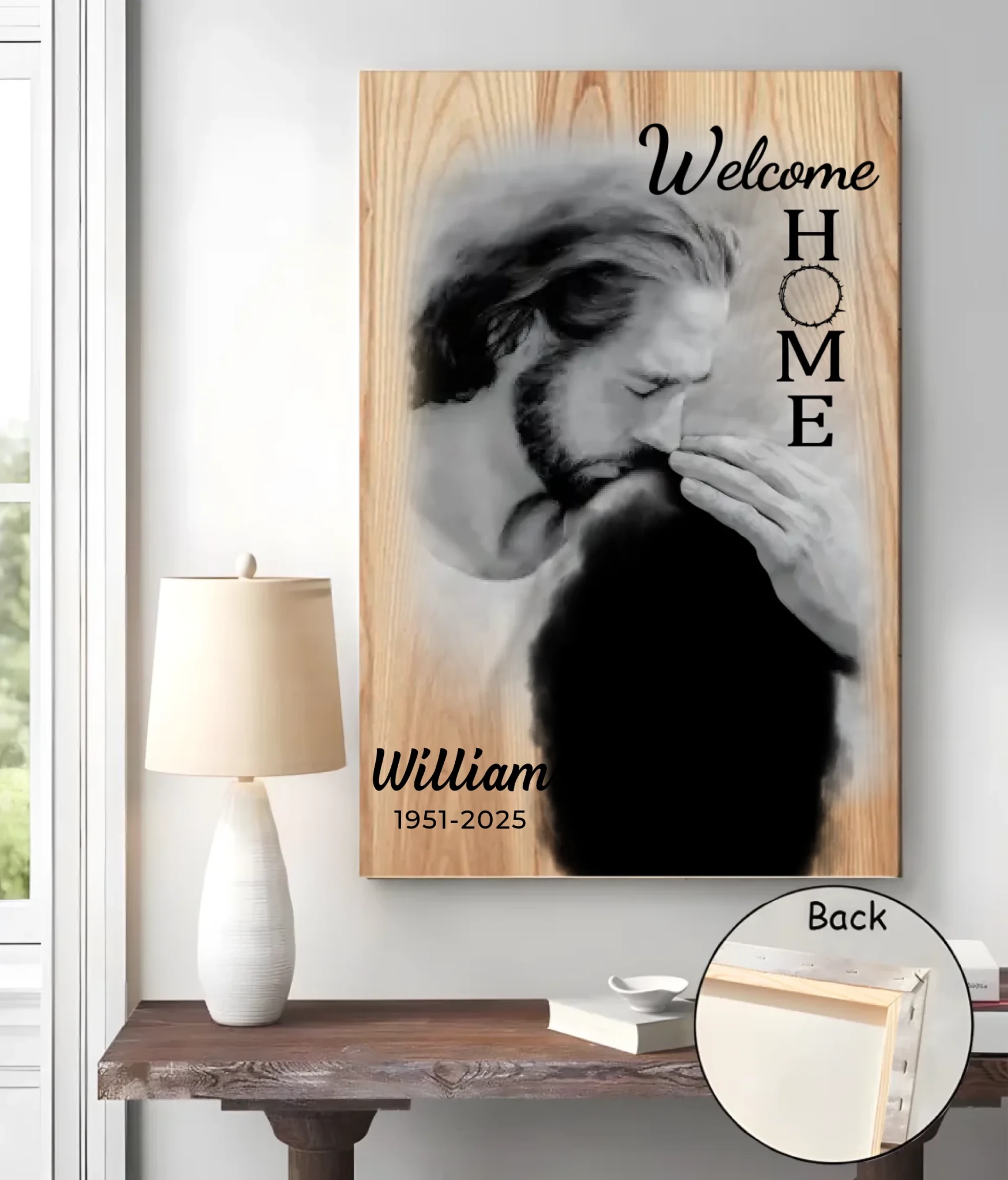 personalized photo with name canvas home remembrance poster and canvas