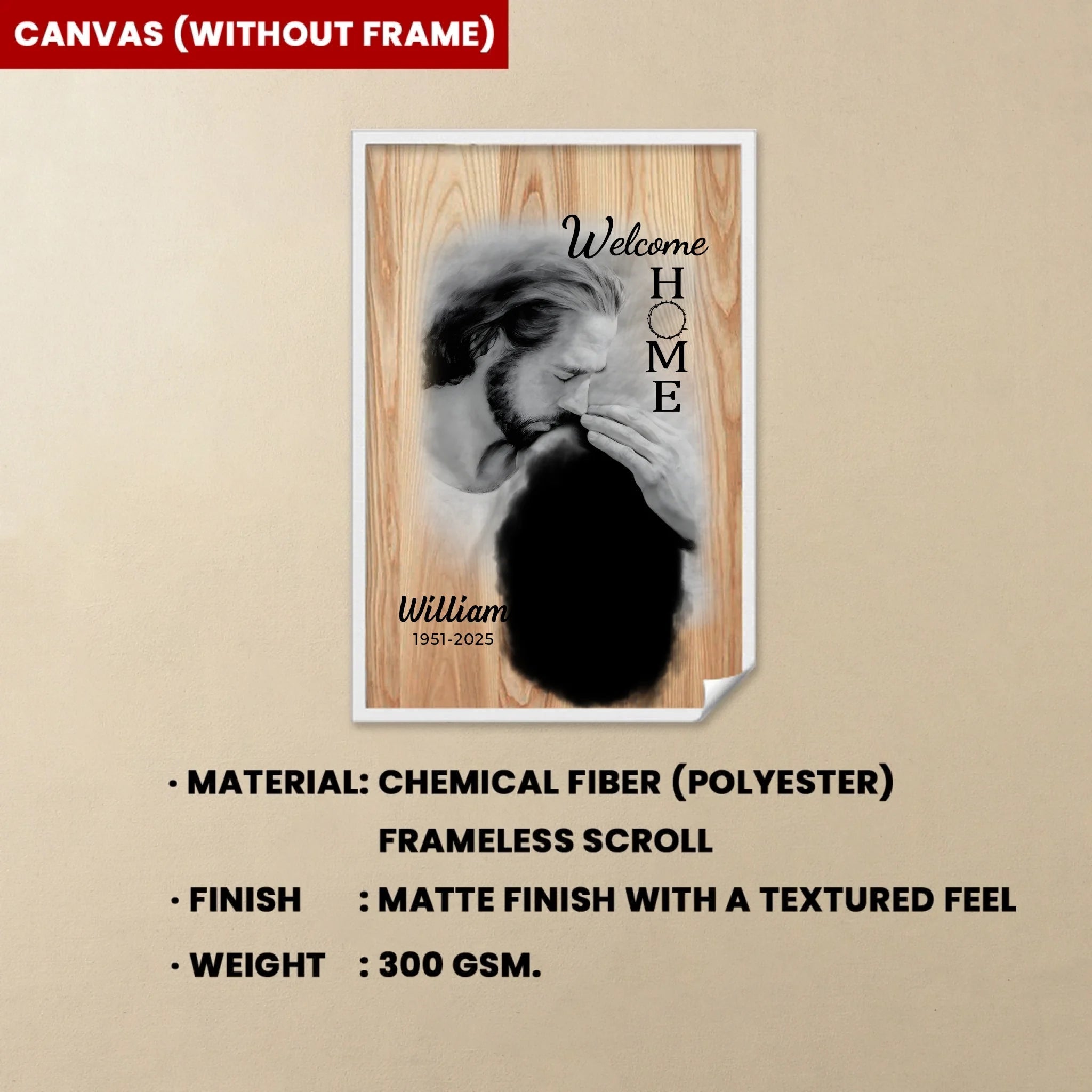 canvas personalized photo with name home remembrance poster and canvas