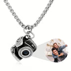 Personalized Photo Necklace Projection Gem Camera Necklace Anniversary Gifts for Him - DiyGiftly