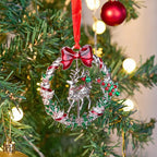 Personalized Photo Projection Ornaments Rotating Elk Shape Christmas Gifts - DiyGiftly