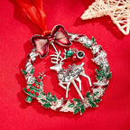 Personalized Photo Projection Ornaments Rotating Elk Shape Christmas Gifts - DiyGiftly