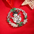 Personalized Photo Snowman Projection Ornament – 2025 Christmas Tree Hanging Decoration - DiyGiftly