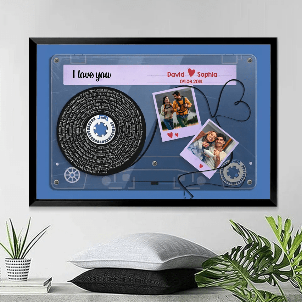Personalized Photo Tape Poster or Canvas - For Husband Wife Anniversary 732807 - 733409 - DiyGiftly