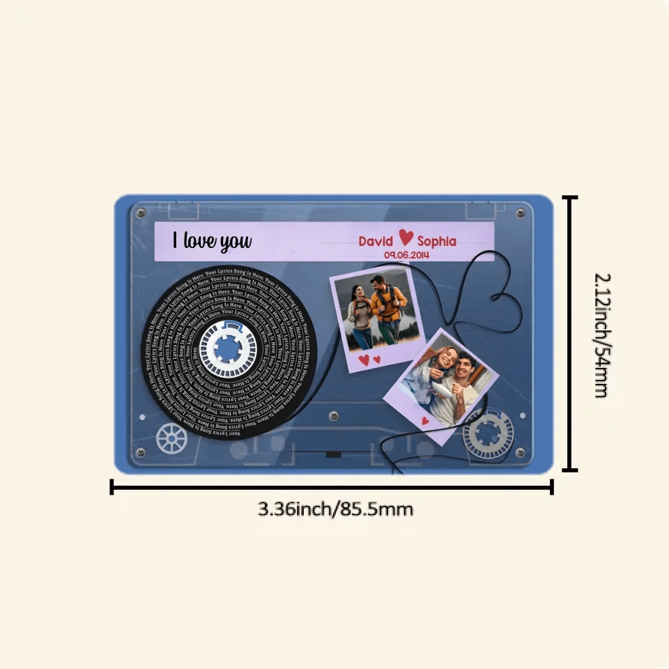 Personalized Photo Tape Wallet Card - For Husband Wife Anniversary 732807 - Q - DiyGiftly