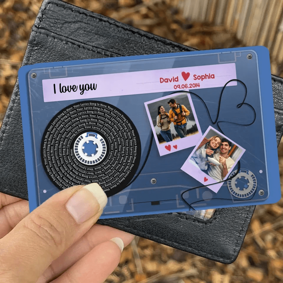 Personalized Photo Tape Wallet Card - For Husband Wife Anniversary 732807 - Q - DiyGiftly