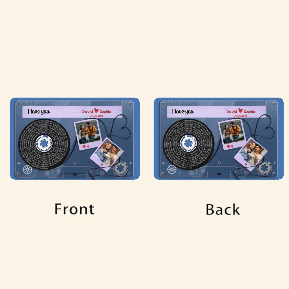 Personalized Photo Tape Wallet Card - For Husband Wife Anniversary 732807 - Q - DiyGiftly