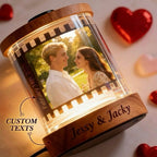 Personalized Photo & Text Film Reel Night Light – Custom Valentine’s Day Gift - DiyGiftly