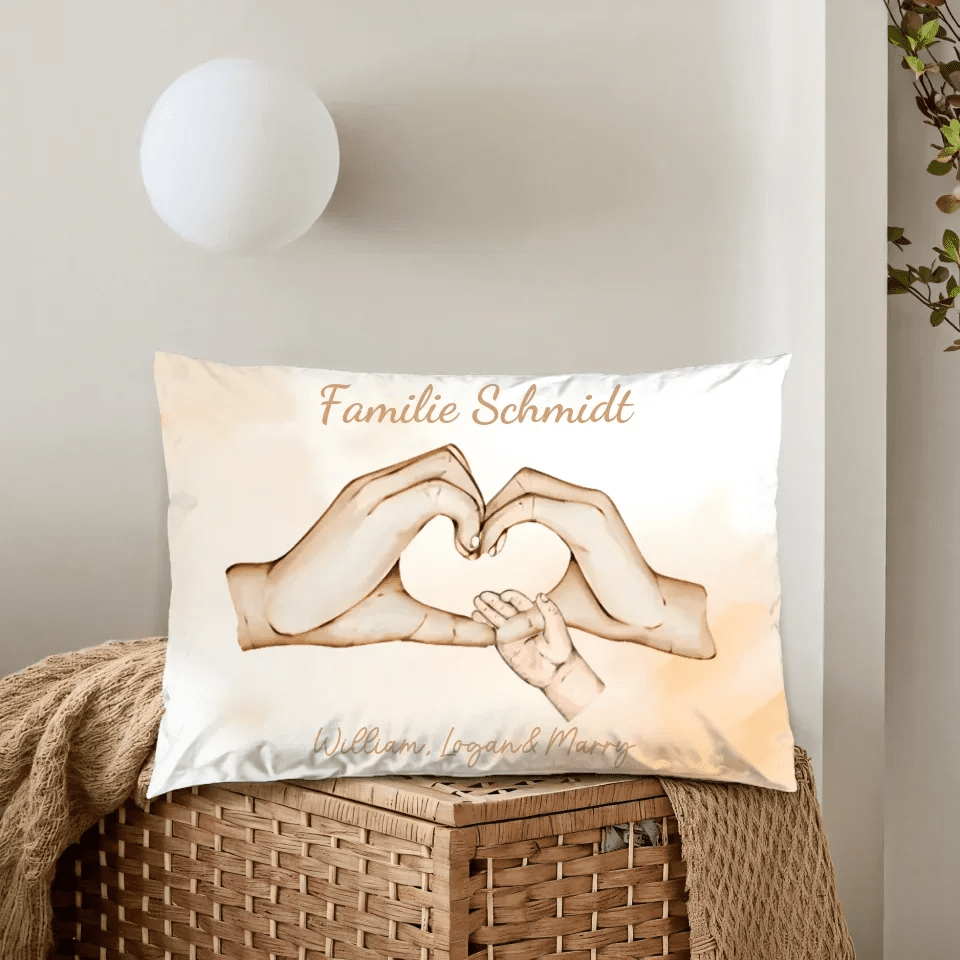 Personalized Pillow "Family Happiness" 722925 - B - DiyGiftly