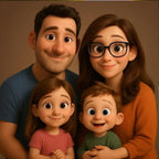 Personalized Pixar - Style Couples Illustration – Custom Cartoon Portrait from Photo as Digital Download, Wall Art, Pillow, Mug, Blanket, Beach Towel, Keychain, Desk Sign & More 1062402 - DiyGiftly