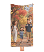 Personalized Pixar - Style Couples Illustration – Custom Cartoon Portrait from Photo as Digital Download, Wall Art, Pillow, Mug, Blanket, Beach Towel, Keychain, Desk Sign & More 1062402 - DiyGiftly