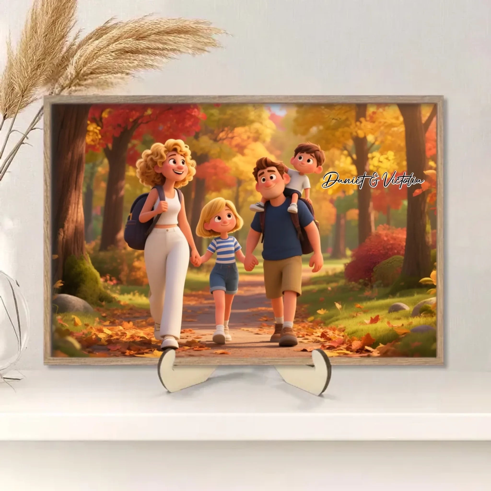 Personalized Pixar - Style Couples Illustration – Custom Cartoon Portrait from Photo as Digital Download, Wall Art, Pillow, Mug, Blanket, Beach Towel, Keychain, Desk Sign & More 1062402 - DiyGiftly