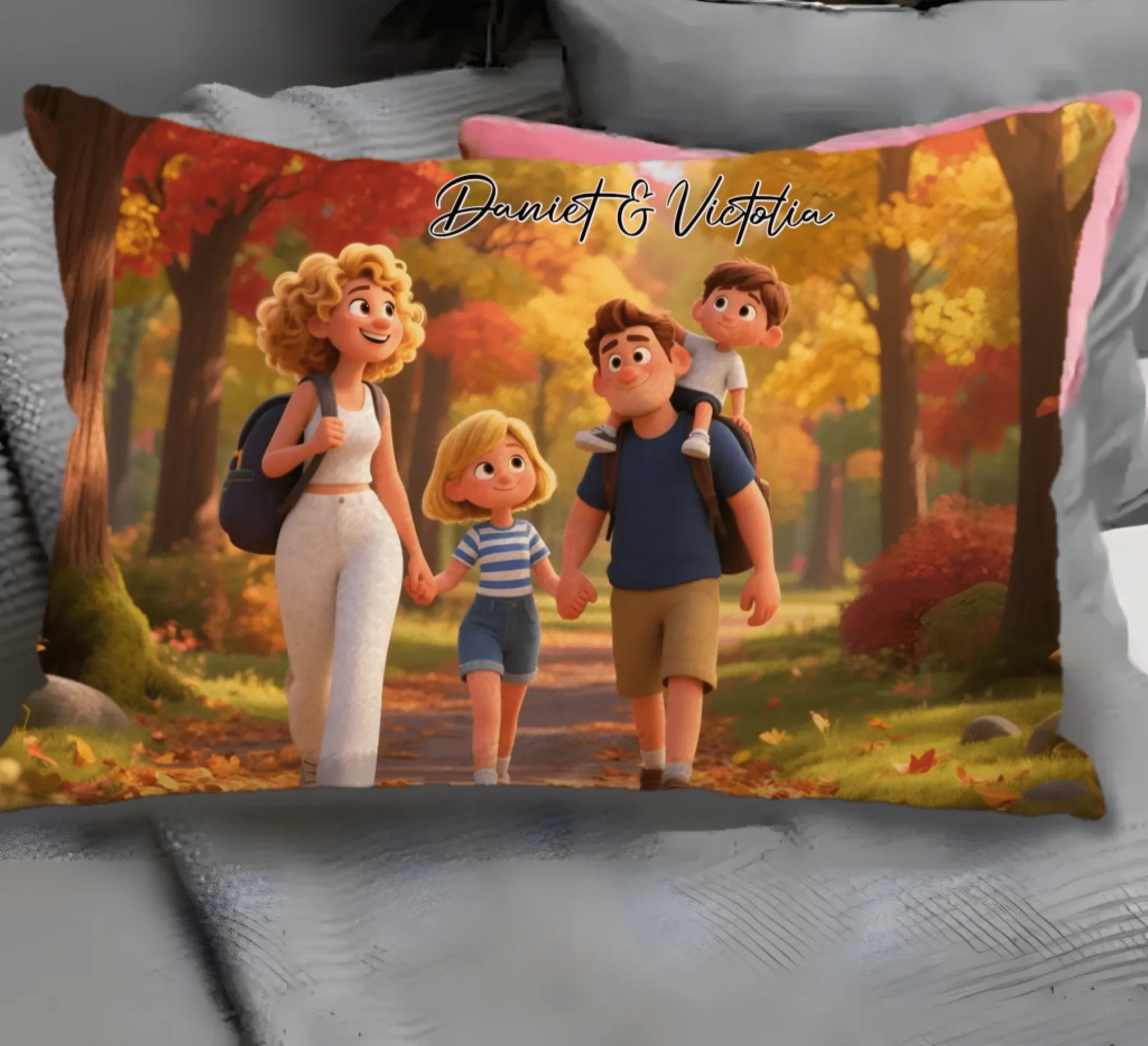 Personalized Pixar - Style Couples Illustration – Custom Cartoon Portrait from Photo as Digital Download, Wall Art, Pillow, Mug, Blanket, Beach Towel, Keychain, Desk Sign & More 1062402 - DiyGiftly