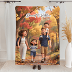 Personalized Pixar - Style Couples Illustration – Custom Cartoon Portrait from Photo as Digital Download, Wall Art, Pillow, Mug, Blanket, Beach Towel, Keychain, Desk Sign & More 1062402 - DiyGiftly