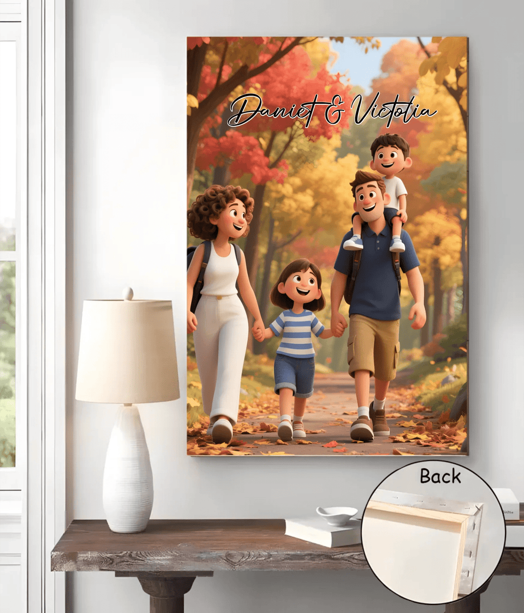 Personalized Pixar - Style Couples Illustration – Custom Cartoon Portrait from Photo as Digital Download, Wall Art, Pillow, Mug, Blanket, Beach Towel, Keychain, Desk Sign & More 1062402 - DiyGiftly