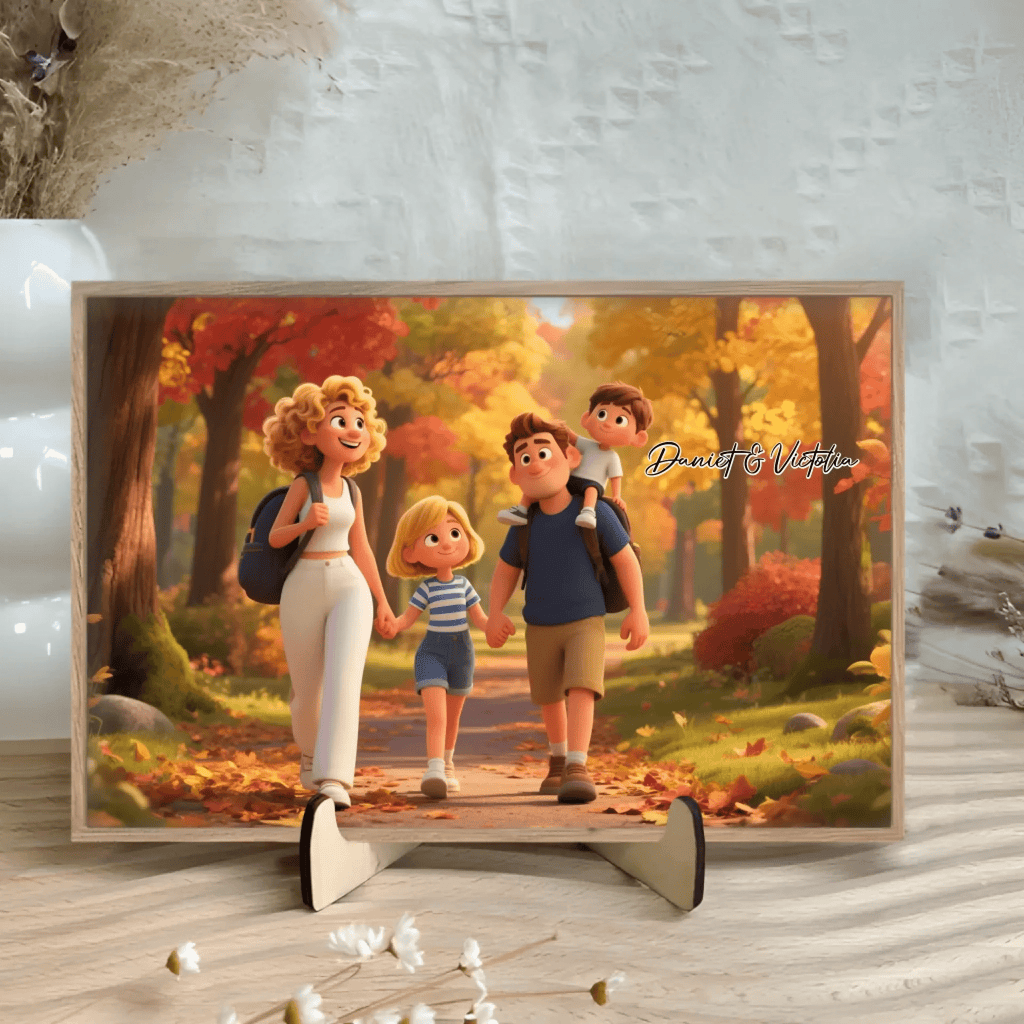 Personalized Pixar - Style Couples Illustration – Custom Cartoon Portrait from Photo as Digital Download, Wall Art, Pillow, Mug, Blanket, Beach Towel, Keychain, Desk Sign & More 1062402 - DiyGiftly