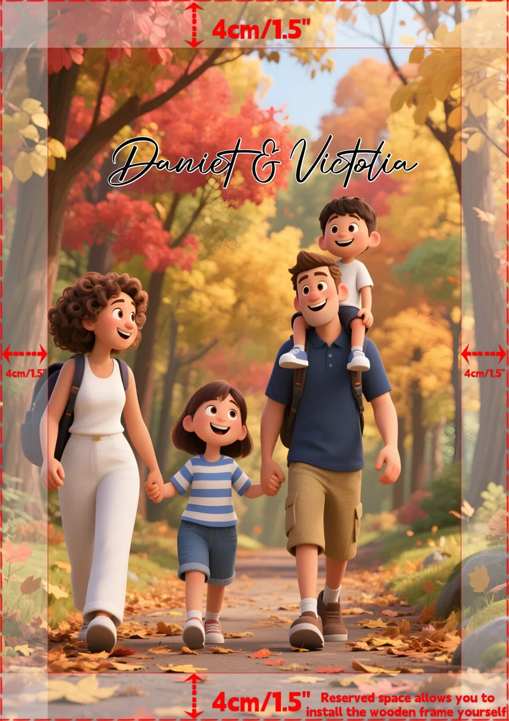 Personalized Pixar - Style Couples Illustration – Custom Cartoon Portrait from Photo as Digital Download, Wall Art, Pillow, Mug, Blanket, Beach Towel, Keychain, Desk Sign & More 1062402 - DiyGiftly