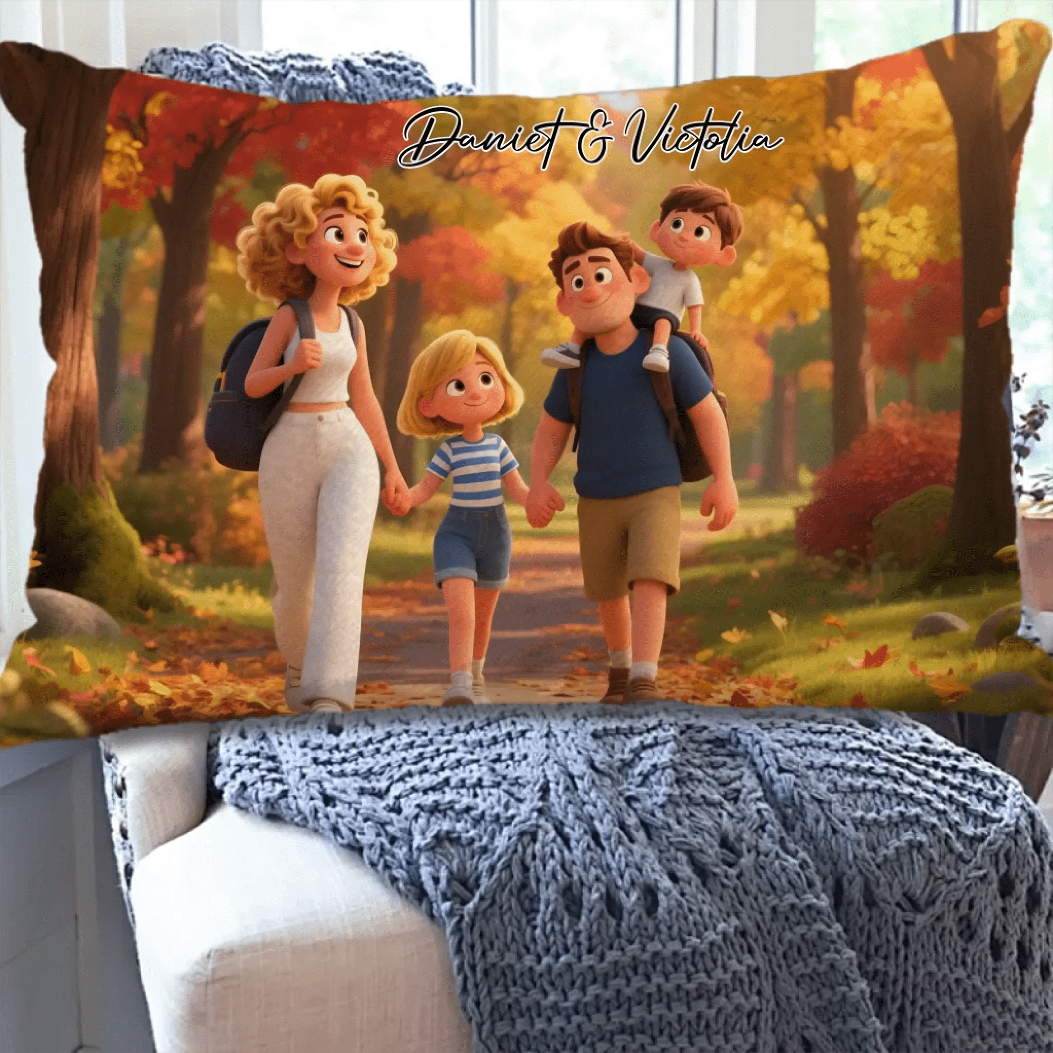 Personalized Pixar - Style Couples Illustration – Custom Cartoon Portrait from Photo as Digital Download, Wall Art, Pillow, Mug, Blanket, Beach Towel, Keychain, Desk Sign & More 1062402 - DiyGiftly