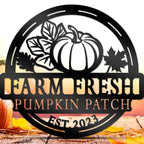 Personalized Pumpkin Farm Metal Sign – Custom Autumn Harvest Wall Decor for Home or Porch 59403008 - DiyGiftly