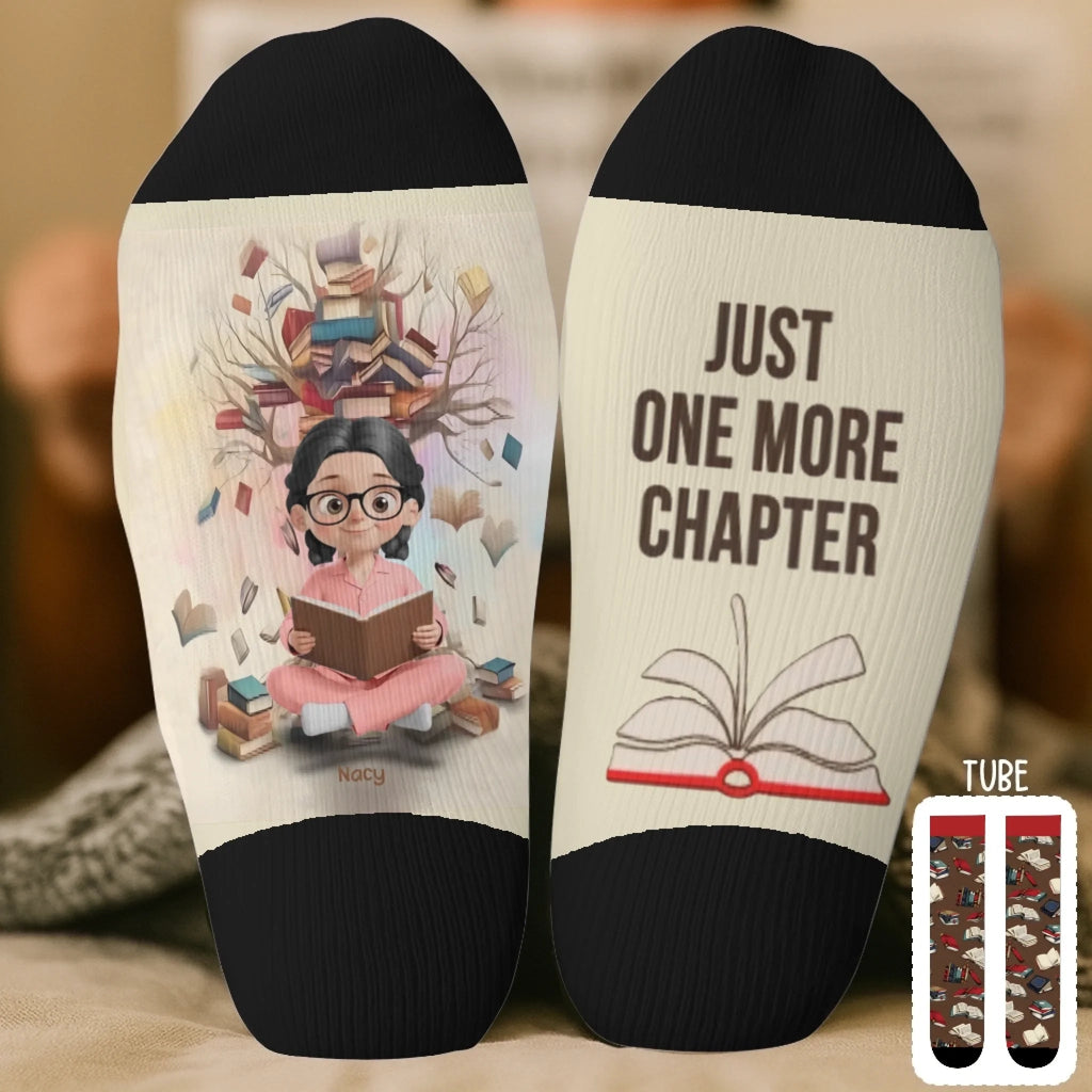 Personalized Reader’s Crew Socks – Unique Book Lover Gift – Saved in My Heart’s Bookmark 1056484 - 1057402 - DiyGiftly