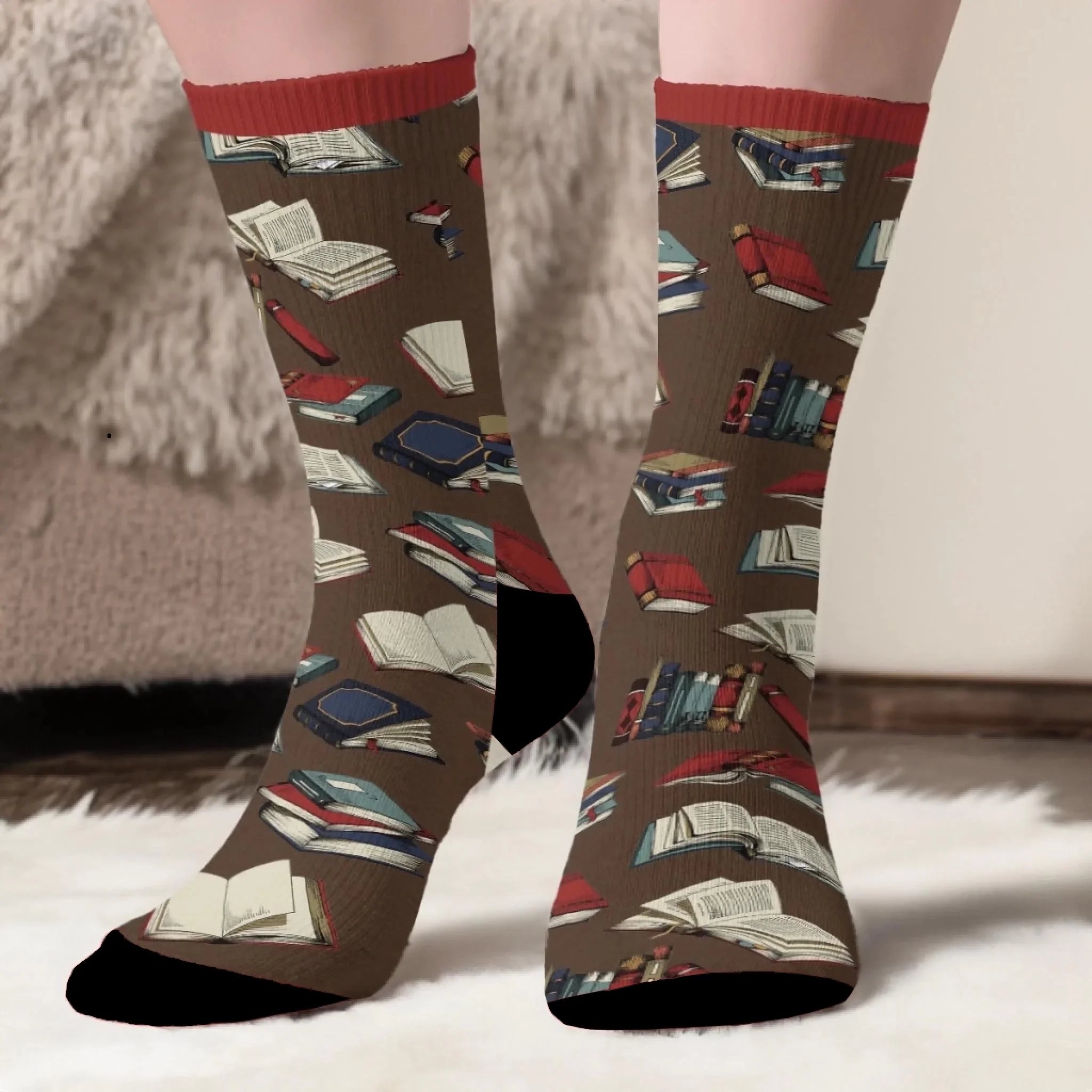 Personalized Reader’s Crew Socks – Unique Book Lover Gift – Saved in My Heart’s Bookmark 1056484 - 1057402 - DiyGiftly