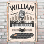 Personalized - Recording Studio - Custom Iron Decor Pieces - Without Lights & With Lights Iron Decor Pieces 752108 - 752119 - DiyGiftly