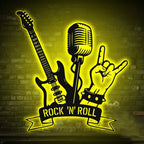 Personalized Rock Guitar Metal Wall Art – Custom Music Signs, Electric Guitar Wall Decor, Man Cave & Studio Decoration, Unique Gifts for Musicians 50987264 - DiyGiftly