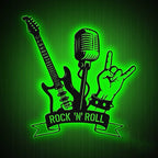 Personalized Rock Guitar Metal Wall Art – Custom Music Signs, Electric Guitar Wall Decor, Man Cave & Studio Decoration, Unique Gifts for Musicians 50987264 - DiyGiftly