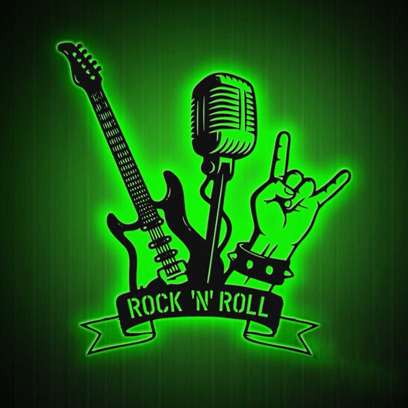 Personalized Rock Guitar Metal Wall Art – Custom Music Signs, Electric Guitar Wall Decor, Man Cave & Studio Decoration, Unique Gifts for Musicians 50987264 - DiyGiftly