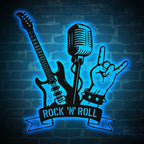 Personalized Rock Guitar Metal Wall Art – Custom Music Signs, Electric Guitar Wall Decor, Man Cave & Studio Decoration, Unique Gifts for Musicians 50987264 - DiyGiftly