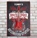 Personalized - Rock & Roll - Metal Sign 751996 - 752859 - DiyGiftly