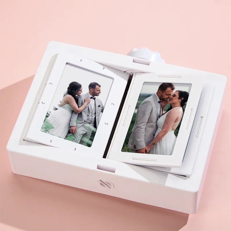 Personalized Rotating Photo Frame Carousel Custom Photo Desktop Photo Reel Flip & Spin Photo Box Valentines Gift Anniversary GIft - DiyGiftly