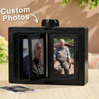 Personalized Rotating Photo Frame Carousel Custom Photo Desktop Photo Reel Flip & Spin Photo Box Valentines Gift Anniversary GIft - DiyGiftly