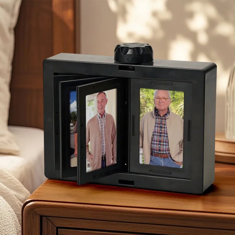 Personalized Rotating Photo Frame Carousel Custom Photo Desktop Photo Reel Flip & Spin Photo Box Valentines Gift Anniversary GIft - DiyGiftly