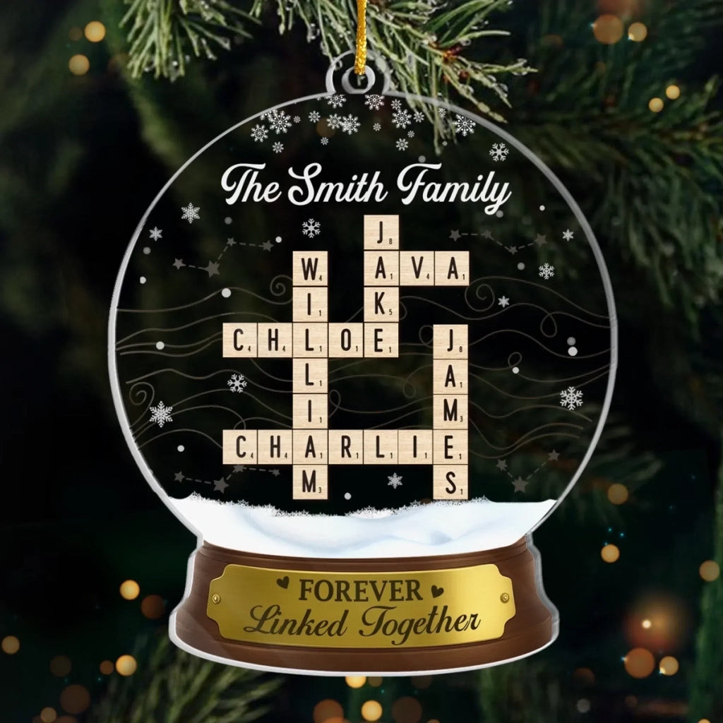 Personalized Scrabble Acrylic Ornament – Custom Christmas and Birthday Gift for Family – Together Is Our Favorite Place, A Heartwarming Keepsake for Loved Ones 1069199 - DiyGiftly