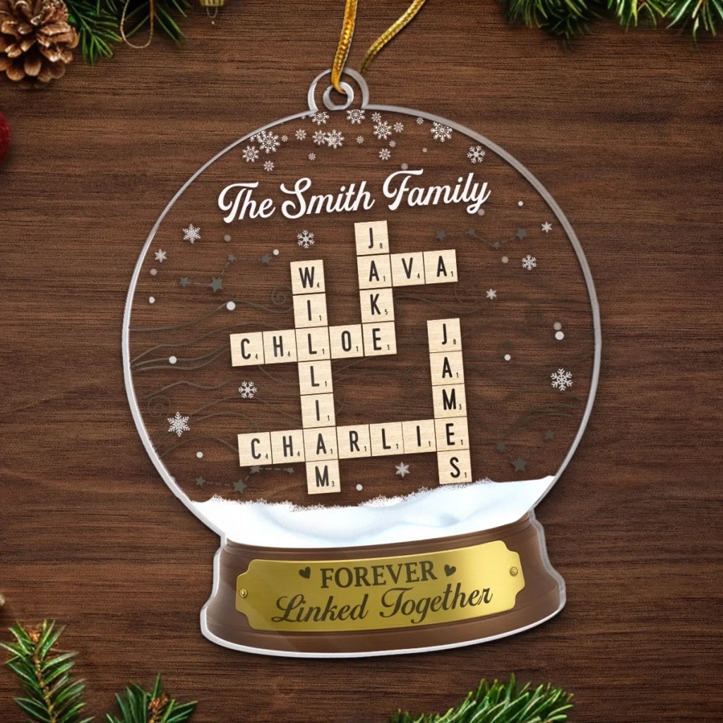 Personalized Scrabble Acrylic Ornament – Custom Christmas and Birthday Gift for Family – Together Is Our Favorite Place, A Heartwarming Keepsake for Loved Ones 1069199 - DiyGiftly