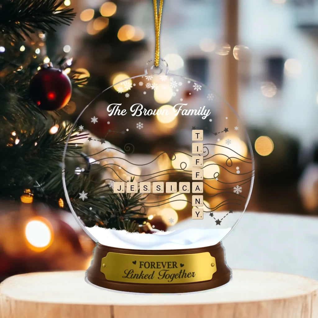 Personalized Scrabble Acrylic Ornament – Custom Christmas and Birthday Gift for Family – Together Is Our Favorite Place, A Heartwarming Keepsake for Loved Ones 1069199 - DiyGiftly