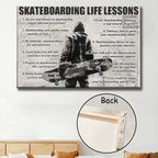 Personalized Skateboarding Life Lessons Poster - Gift For Skateboarding Lovers 745974 - 745975 - DiyGiftly