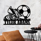 Personalized Soccer Metal Logo – Custom Soccer Team Wall Art, Sports Bar and Teen Bedroom Decoration, Unique Gifts for Soccer Enthusiasts 79222016 - DiyGiftly