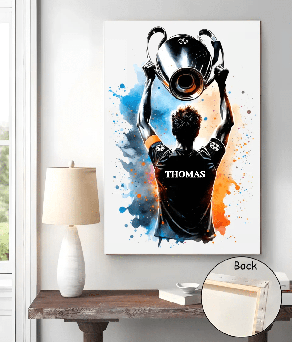 Personalized Soccer Player Poster - Soccer Poster CHAMPIONS LEAGUE 739500 - 739533 - DiyGiftly