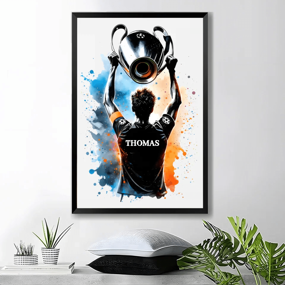 Personalized Soccer Player Poster - Soccer Poster CHAMPIONS LEAGUE 739500 - 739533 - DiyGiftly