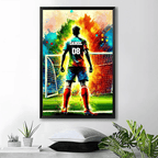 Personalized Soccer Poster - Soccer Player Poster - Boy's Soccer Room Decoration 740620 - 740631 - DiyGiftly