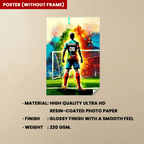 Personalized Soccer Poster - Soccer Player Poster - Boy's Soccer Room Decoration 740620 - 740631 - DiyGiftly