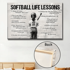 Personalized Softball Girl Poster - Gift For Young Softball Fans 746096 - 746097 - DiyGiftly
