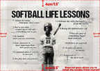 Personalized Softball Girl Poster - Gift For Young Softball Fans 746096 - 746097 - DiyGiftly
